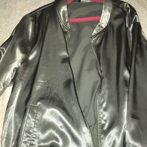 Forever 21 Satin-Like Bomber Jacket